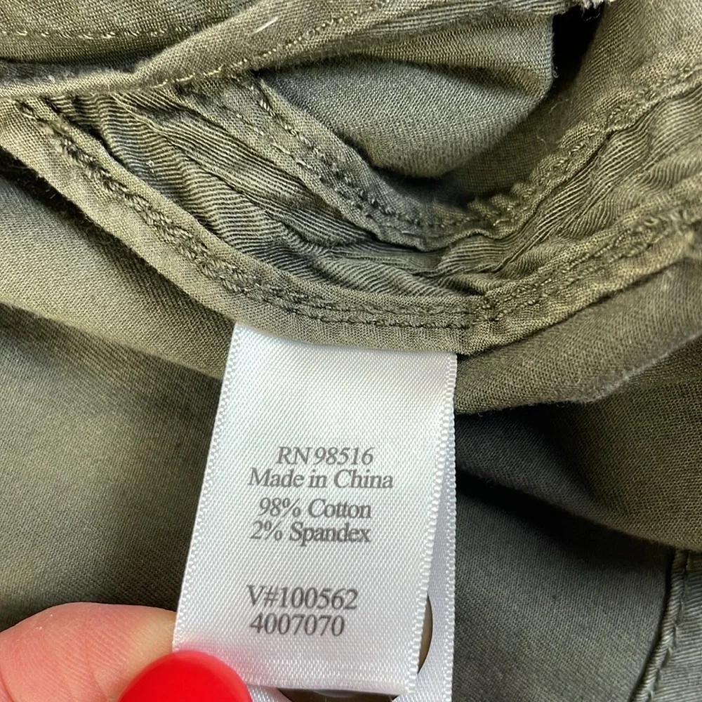 Coldwater Creek Women’s  Army Green Belted Utility Jacket, Size 18 - Picture 9 of 14